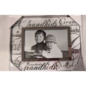 Malden International Designs Grandkids Photo Frame 4x6 Silver Tone Glass